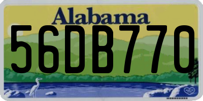AL license plate 56DB770