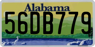 AL license plate 56DB779