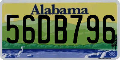 AL license plate 56DB796