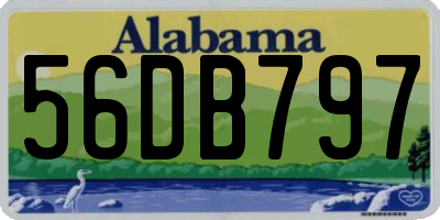 AL license plate 56DB797