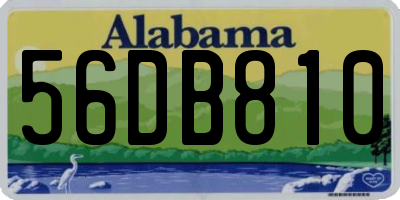 AL license plate 56DB810