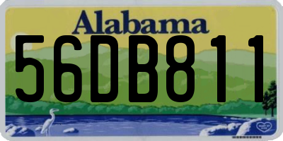 AL license plate 56DB811