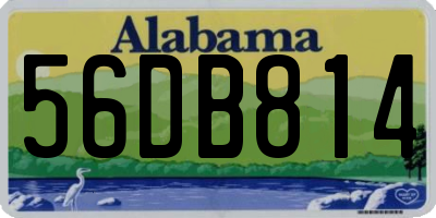 AL license plate 56DB814