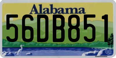 AL license plate 56DB851