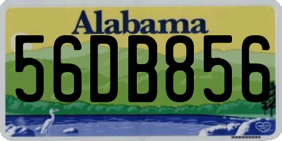 AL license plate 56DB856