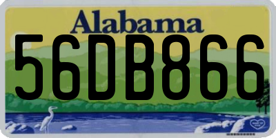 AL license plate 56DB866