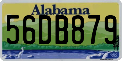AL license plate 56DB879