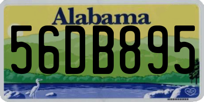AL license plate 56DB895