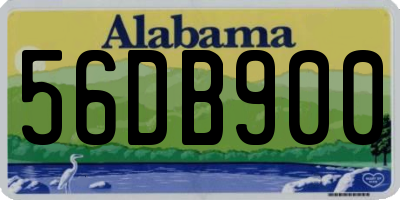 AL license plate 56DB900