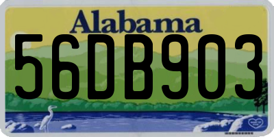 AL license plate 56DB903