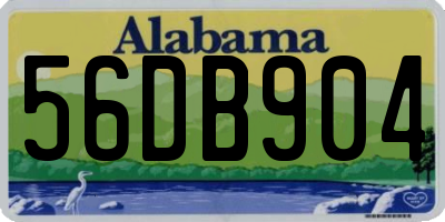 AL license plate 56DB904