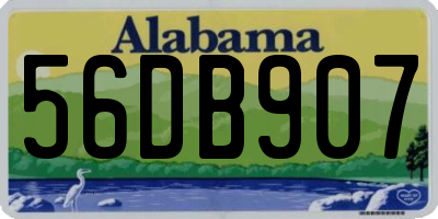 AL license plate 56DB907