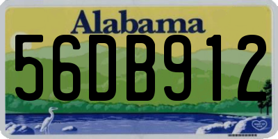 AL license plate 56DB912