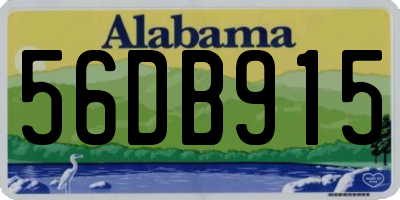 AL license plate 56DB915