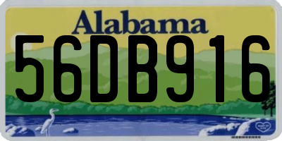AL license plate 56DB916