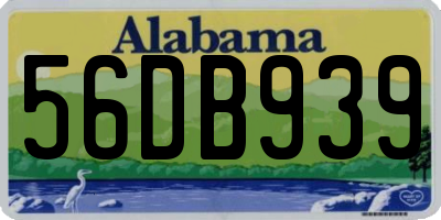 AL license plate 56DB939