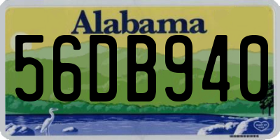 AL license plate 56DB940