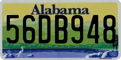 AL license plate 56DB948