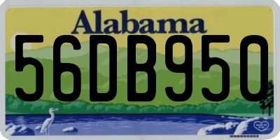AL license plate 56DB950