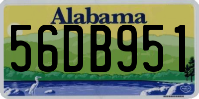 AL license plate 56DB951