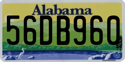 AL license plate 56DB960