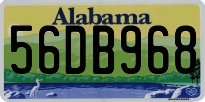 AL license plate 56DB968