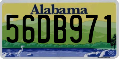 AL license plate 56DB971