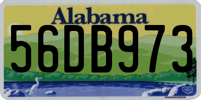AL license plate 56DB973