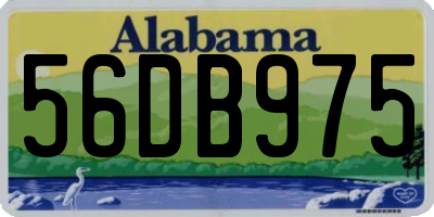 AL license plate 56DB975