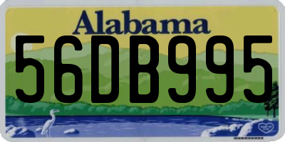 AL license plate 56DB995