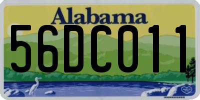 AL license plate 56DC011