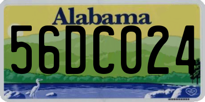 AL license plate 56DC024
