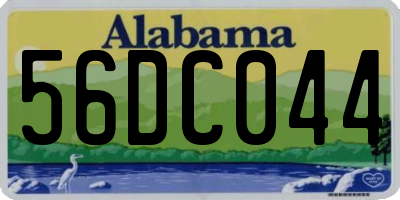 AL license plate 56DC044