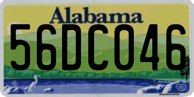 AL license plate 56DC046