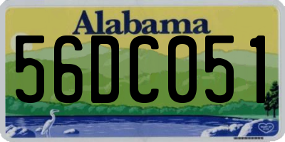 AL license plate 56DC051