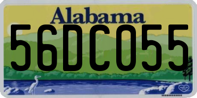 AL license plate 56DC055