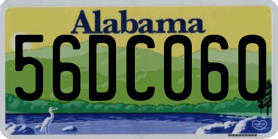 AL license plate 56DC060