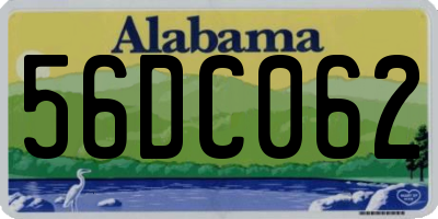 AL license plate 56DC062