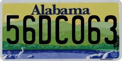 AL license plate 56DC063