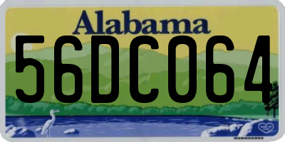 AL license plate 56DC064