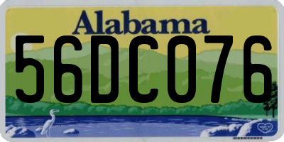 AL license plate 56DC076