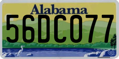AL license plate 56DC077
