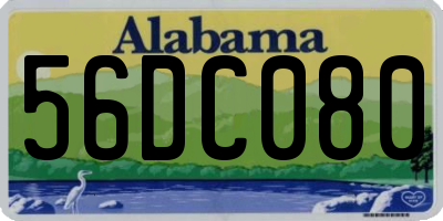 AL license plate 56DC080