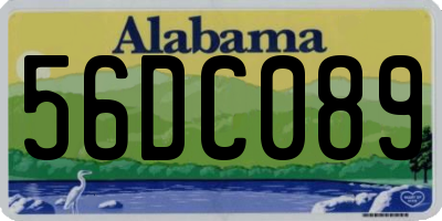 AL license plate 56DC089