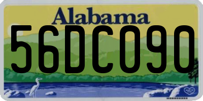 AL license plate 56DC090