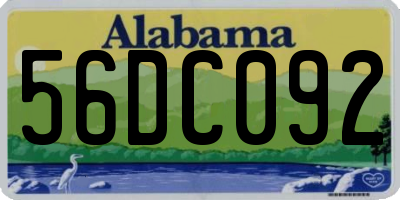 AL license plate 56DC092