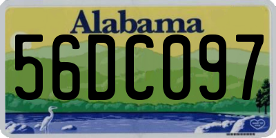AL license plate 56DC097