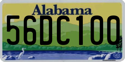 AL license plate 56DC100