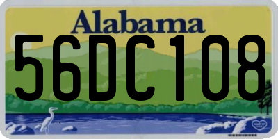 AL license plate 56DC108
