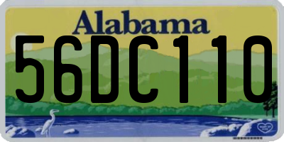 AL license plate 56DC110